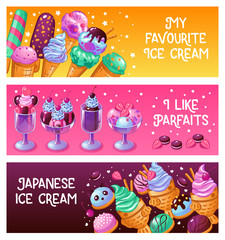 Wall Mural - Ice Cream Banners