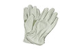 Gardening work gloves  isolated over a white background with clipping path included. Image shot from above in flat lay style.