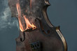 Violine Close Up Flamme