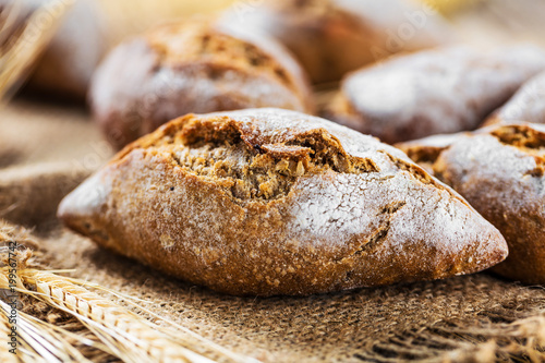 Plakat Knusprige brötchen vom Bäcker