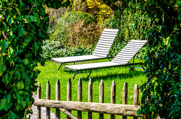 Wall Mural - sun lounger