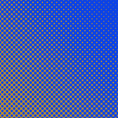 Poster - Color halftone dot pattern background - vector graphic with circles in varying sizes