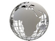 © 3DConcepts - 3D render - grey Africa earth globe