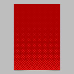 Poster - Red retro abstract halftone ellipse pattern page template - vector flyer background graphic design from diagonal elliptical dots
