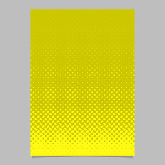 Poster - Yellow halftone ellipse pattern page template design - vector brochure background illustration with diagonal elliptical dots