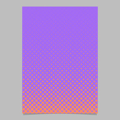 Poster - Color halftone ellipse pattern page template design - vector brochure background illustration with diagonal elliptical dots