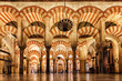 canvas print picture - Inside the Mezquita, Cordoba, Spain