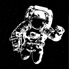 astronaut in outer space. elements of this image furnished by nasa