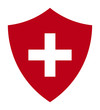Red Immune System (Cross In A Shield) Icon