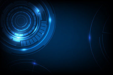 Poster - abstract circle sci fi futuristic technology innovation concept background