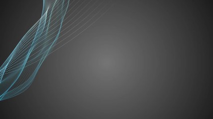 Poster - Moving wave. Organic movements. Place for text. Elegant business background. Gray background.