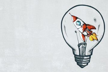 Aufkleber - startup and idea concept
