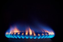 Orange Tongues Of Blue Flame Of A Gas Burner1