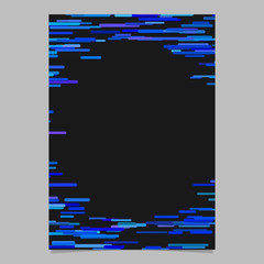 Poster - Abstract irregular horizontal stripe background flyer border template
