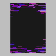 Poster - Blank horizontal rounded stripe background poster template - vector frame graphic