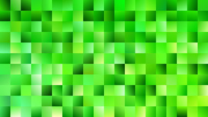 Poster - Green mosaic rectangle background - modern vector graphic design from gradient rectangles
