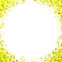 Poster - Abstract gradient rectangle background - digital vector mosaic design with blank space in the middle