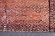 Old brick wall, industrial background