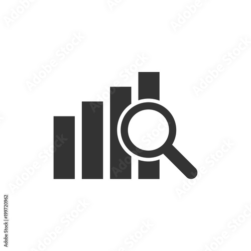 Cuadros en Lienzo Financial forecast icon in flat style