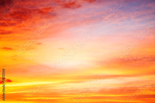 orangel landscape with sky