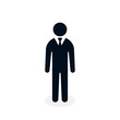 © tatianasun - Businessman Icon in trendy flat style isolated on white background. Vector man silhouette illustration