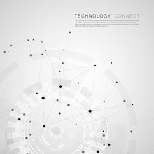 Vector Abstract Polygonal Social Network And Creative Background