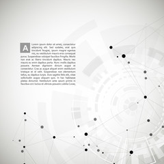 Poster - Vector abstract polygonal social network and creative background