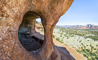 Cave of the Shamans, also called Robbers Roost, is an alcove cave not far from Sedona, Arizona in Coconina National Forest