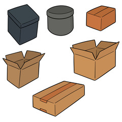 Poster - vector set of box