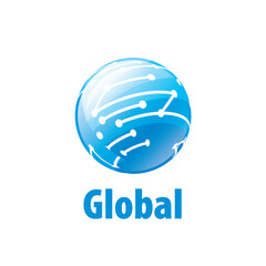 vector logo globe