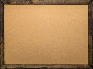 Poster - Wooden frame background. Template of wood board for your design.