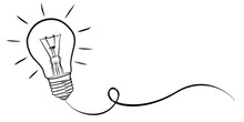 Hand-drawn Lightbulb Sketch