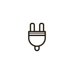 Sticker - plug icon. sign design