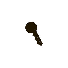 Sticker - key icon. sign design