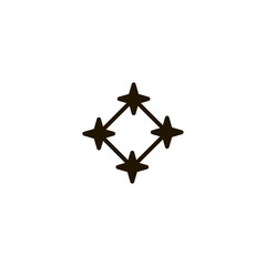 Sticker - stars icon. sign design