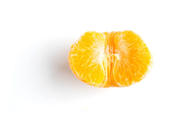 Wall Mural - tangerine or mandarin fruit isolated on white background