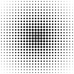 Poster - Retro abstract halftone dotted pattern background template