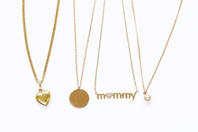 Gold Chains Necklaces With Pendants