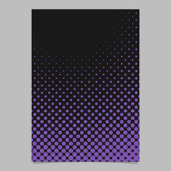 Poster - Halftone circle pattern background brochure design - vector design with dots
