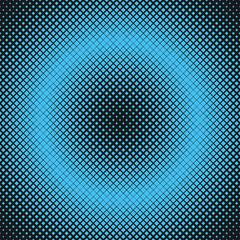 Poster - Abstract geometrical halftone square pattern background - vector graphic