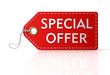 special offer shopping tag 3d illustration