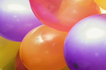 multicolored balloons as background