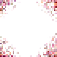 Poster - Four corner square mosaic vector background design