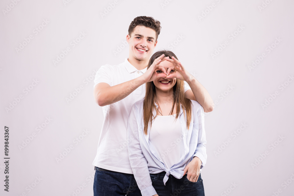 Photo Stock Concept of having funtime and grimacing, behaving like kids ...