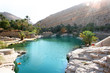 the beautiful glistering fresh water pool of Wadi Bani Khalid in Oman