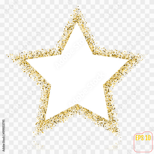 Golden Star Vector Banner Gold Glitter Template For Golden Star Vector Banner Gold Glitter Template For Card Vip Exclusive Certificate Gift Luxury Privilege Voucher