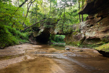 Rock Bridge Arch In Red River Gorge, Kentucky