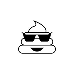 Poster - cool shit icon. detailed set of avatars of professions icons. premium quality line graphic design. o