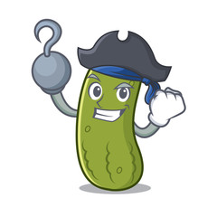 Sticker - pirate pickle character cartoon style