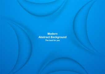abstract blue curve background with copy space for white text. modern template design for cover, bro